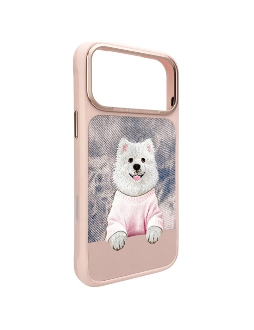 Розов Гръб със самоед "Nimmy Case" за iPhone 18 Pro - Img 2