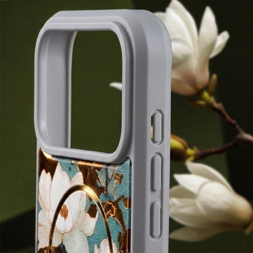 Сив гръб с декупаж и MagSafe "Golden Autumn" за iPhone 18 Pro Max - Img 7