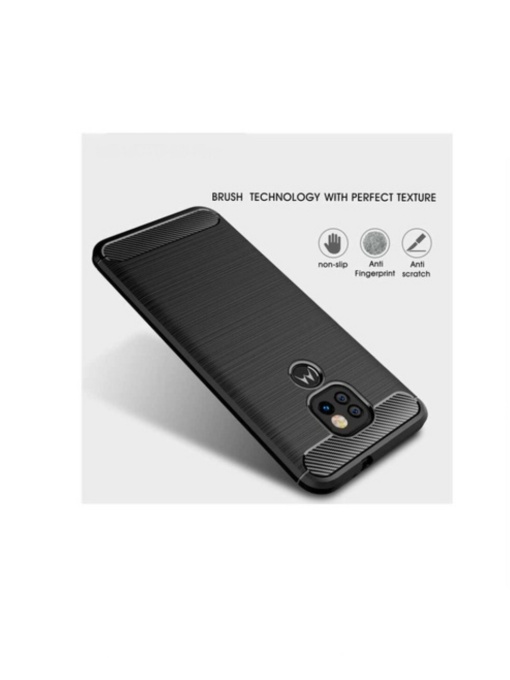 Силиконов гръб Top Carbon за Motorola Moto G9 Play G9 E7 Plus със защита от удари и надрасквания