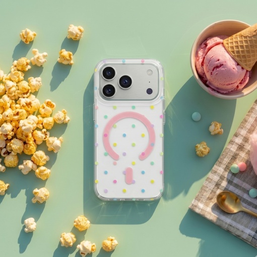 Силиконов ГръMagSafe и точки "Bubble Dots Case" за iPhone 18 Pro - Img 4