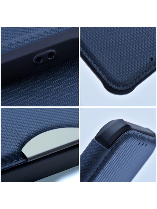 Син елегантен калъф тип тефтер Razor за Samsung A14 за защита на дисплея и гърба