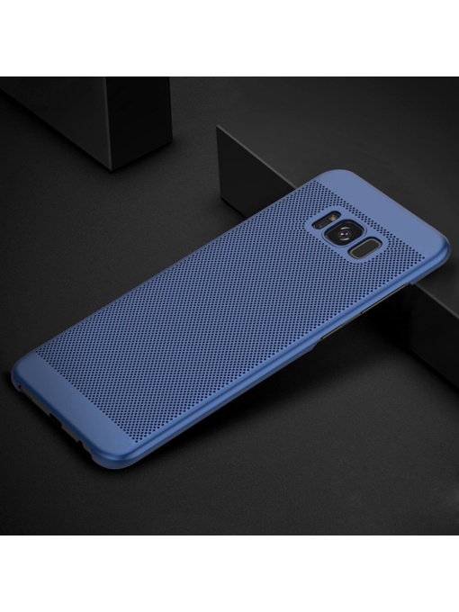 Син PVC калъф с охлаждащи отвори за Samsung S8 Plus