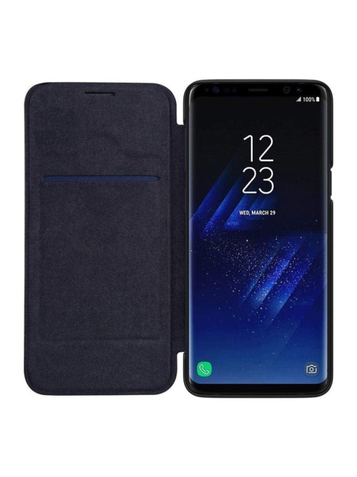 Черен Кожен гръб G Case за Samsung S9