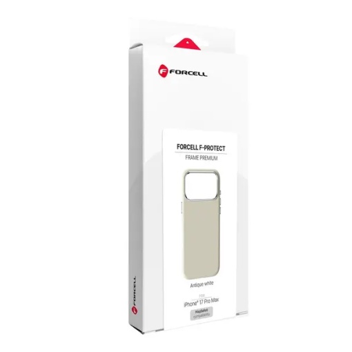 Case for iPhone 17 Pro Max Forcell F-Protect Frame Premium compatible with Magsafe antique white - Img 10