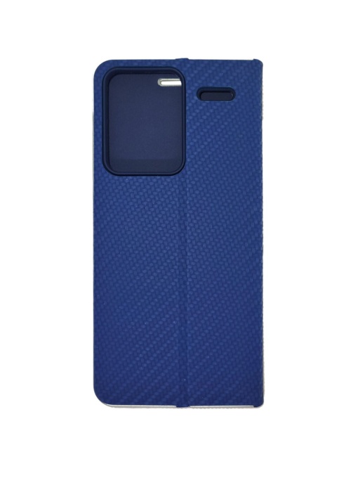 Kалъф тефтер син CARBON WITH FRAME за Xiaomi Redmi Note 13 Pro Plus