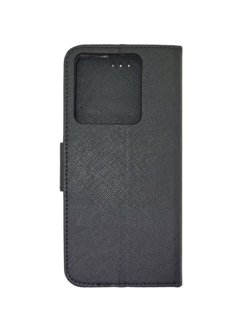 Kалъф тефтер черен FANCY за Xiaomi Redmi Note 13 Pro 5G с място за карти и банкноти