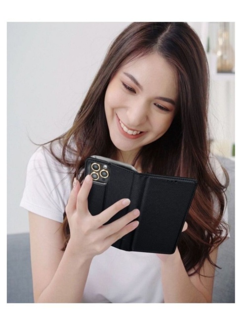 Kалъф тефтер черен KARE за Samsung A55 с място за карти и банкноти