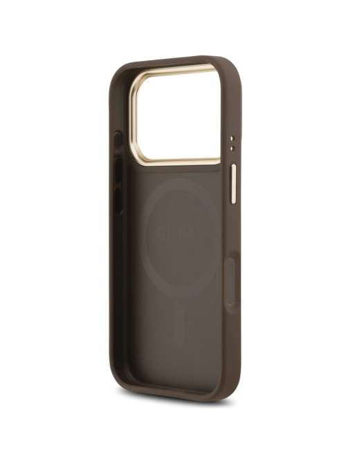 Original Guess Case за 17 Pro Max съвместим с MagSafe, brown - Img 5