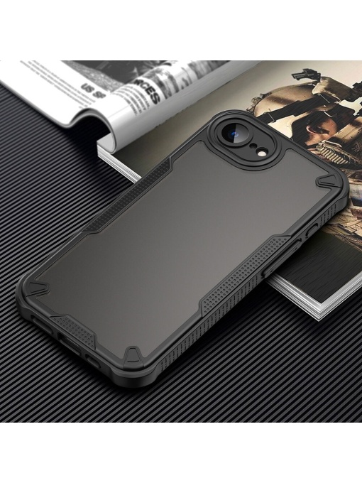 Гръб Defender Matt за iPhone 16e със защита от удари и надрасквания