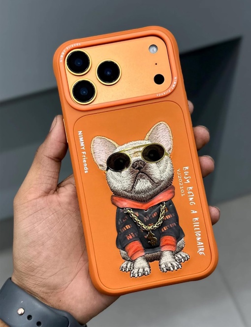 Оранжев Гръб с булдог "Nimmy Case" за iPhone 17 Pro - Img 5