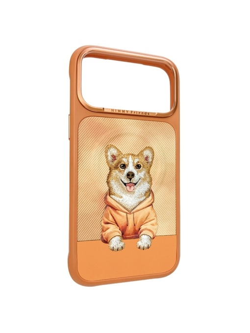 Оранжев Гръб с корги "Nimmy Case" за iPhone 17 Pro - Img 3