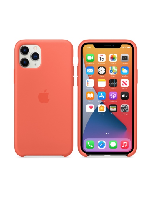 Оригинален Елегантен гръб за iPhone 11 Pro Тъмно розов