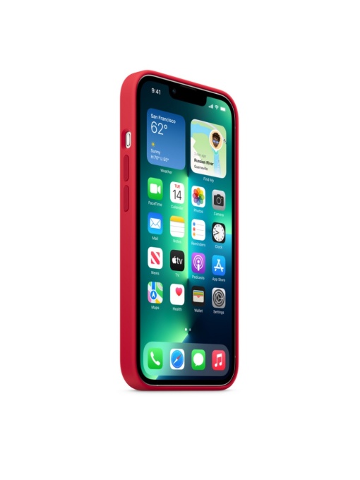 Оригинален Елегантен гръб за iPhone 13 Pro Max Червен