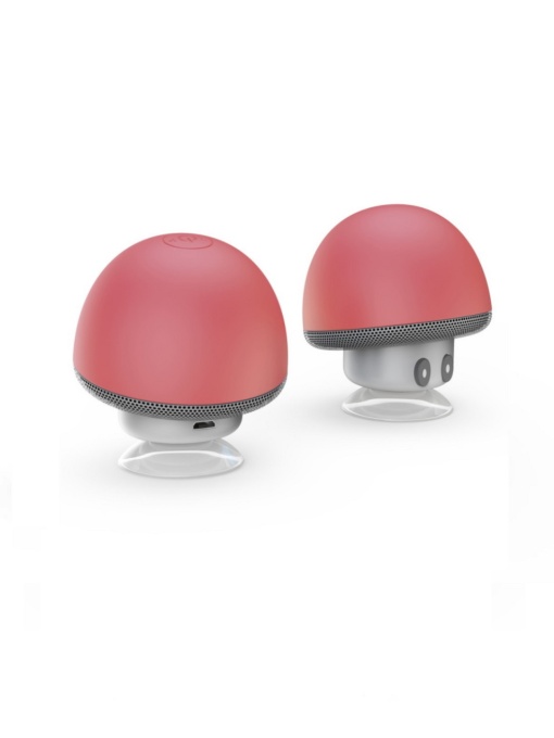 Преносима Bluetooth тонколона Setty Mushroom Червена с кристален звук и дълбоки баси