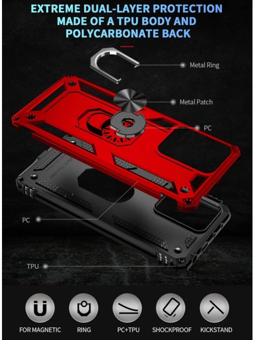 Противоударен гръб ZORE Bronya 3 за Xiaomi Redmi Note 14 5G