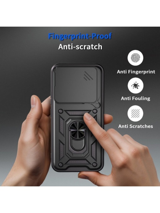 Противоударен черен калъф Camera Cover за Honor 400 със защита от удари и надрасквания