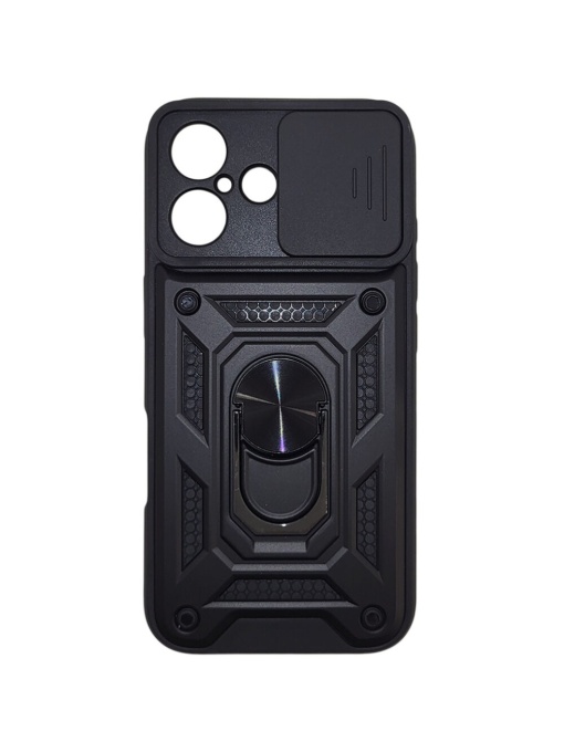 Противоударен черен гръб Camera Cover за iPhone 16 Plus