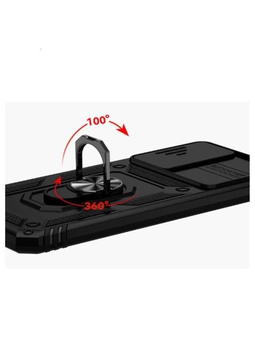 Противоударен черен калъф Camera Cover за Samsung A54 с прецизни изрязвания за камера и бутони