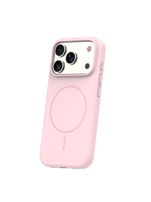 Светло Розов Мек Силиконов Гръб Silicone Thin Mag за iPhone 17 Pro