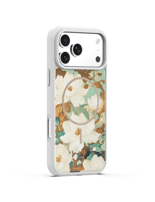 Сив гръб с декупаж и MagSafe "Golden Autumn" за iPhone 18 Pro - Img 2