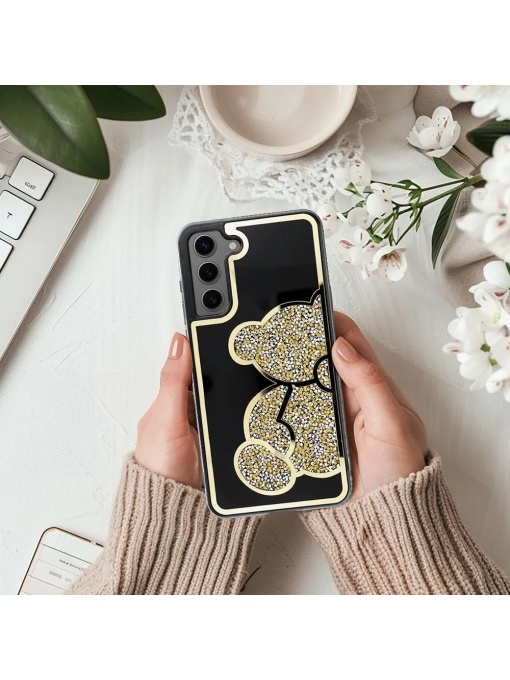 Силиконов Гръб Teddy Bear and Mirror за Samsung Galaxy A16 със защита от удари и надрасквания