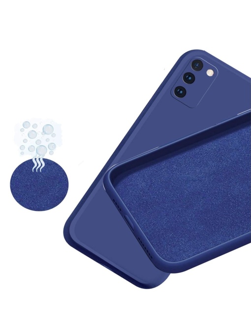 Син Силиконов кейс POLY за Samsung A02s