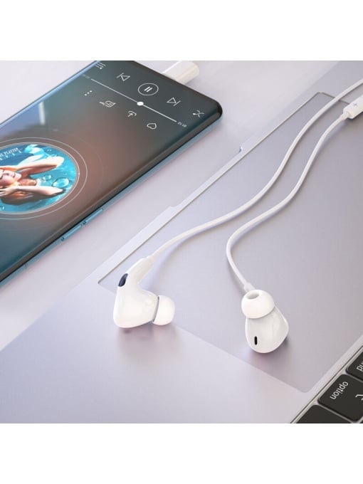 Слушалки BOROFONE BM80 PRO ELEGANT с микрофон Бели TYPE C за бърз пренос на данни