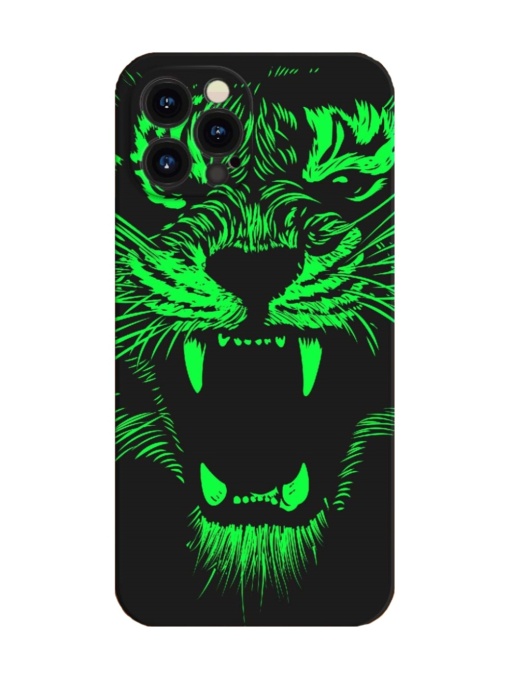 Флуоресцентен светещ в тъмното силиконов висококачествен кейс ЛУКСОС за iPhone 14 Pro