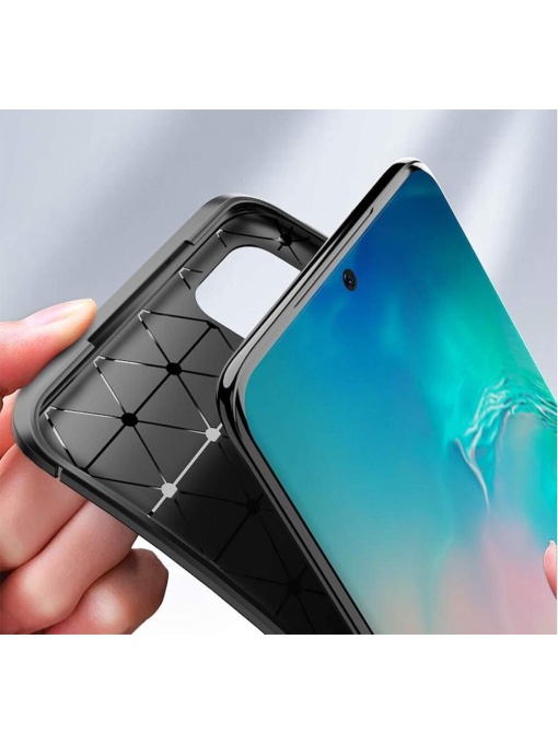 Черен гръб Carbon Auto Focus за Samsung S20