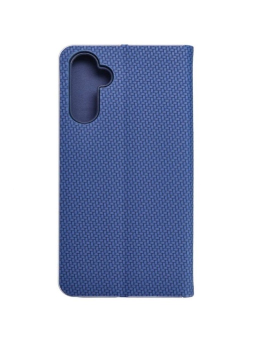 Kалъф тефтер син CARBON WITH FRAME за Samsung A05s с място за карти и банкноти