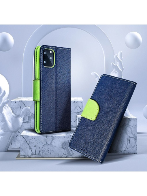 Kалъф тефтер син FANCY за Samsung A03s за защита на дисплея и гърба