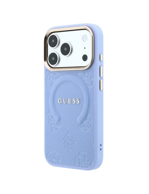 Original Guess Case за 17 Pro Max съвместим с MagSafe, sky blue - Img 2
