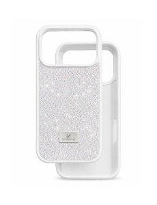 Бял Гръб "Swarovski" камъни за iPhone 17 Pro