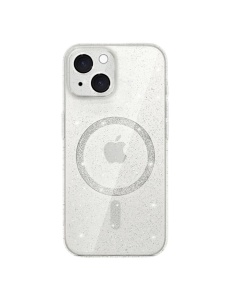 Бял гръб Gliter MagSafe за iPhone 14