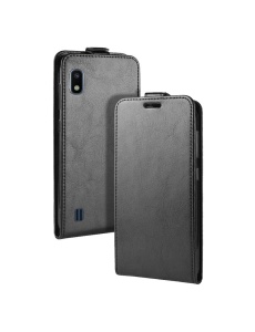 Вертикален Черен Калъф Flipp за Samsung A10