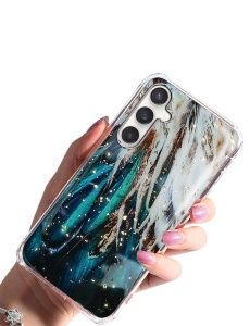 Елегантен ВИСОКОКАЧЕСТВЕН силиконов гръб Gold Glam за Samsung A16
