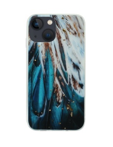 Елегантен силиконов калъф Gold Glam за iPhone 15