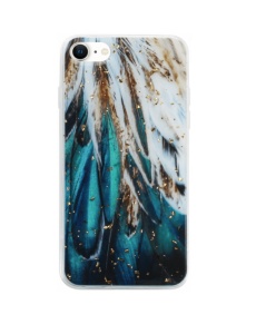 Елегантен силиконов калъф Gold Glam за iPhone 7 8 SE 2020