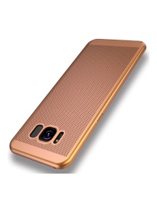 Златен PVC Гръб с охлаждащи отвори за Samsung S8 Plus