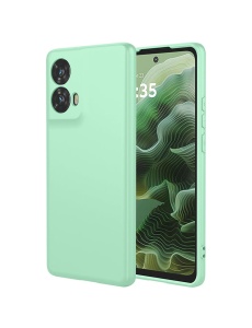Ментово Зелен силиконов гръб POLY за Moto G35
