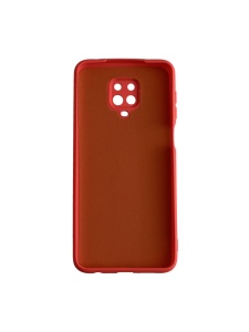 Нежен червен гръб Poly с велур отвътре за Xiaomi Redmi Note 9S