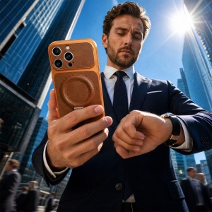 Оранжев Гръб "LUXGRIP Mag Case" за iPhone 16 Pro - Img 3