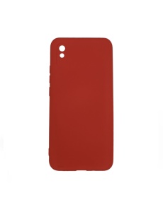 Оранжев нежен калъф за телефон Poly с велур за Xiaomi Redmi 9A