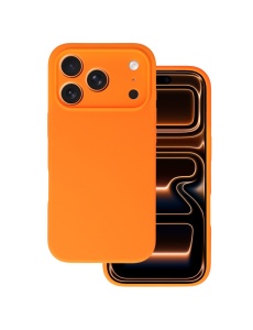 Оранжев силиконов гръб POLY за iPhone 17 Pro Max