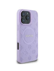 Оригинален лилав кейс MagSafe Guess за IPHONE 16 Pro със защита от удари и надрасквания