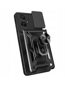 Противоударен черен гръб Camera Cover за Moto G55