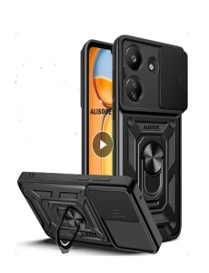 Противоударен черен калъф Camera Cover за Xiaomi Redmi 13C