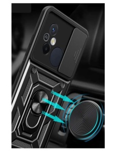 Противоударен черен гръб Camera Cover за Xioami Redmi 12C
