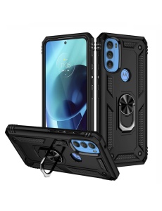 Противоударен черен калъф Zore за Motorola G31