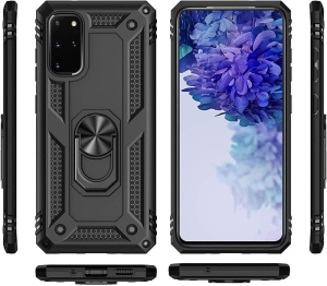 Противоударен черен гръб Zore за Samsung S20